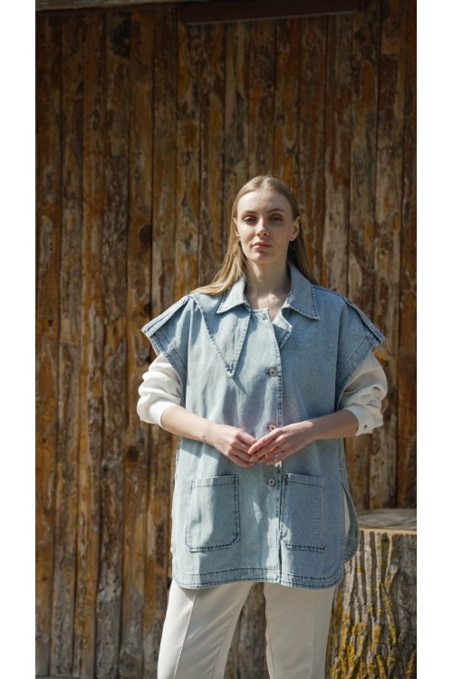 Denim Yelek KZ04-6935