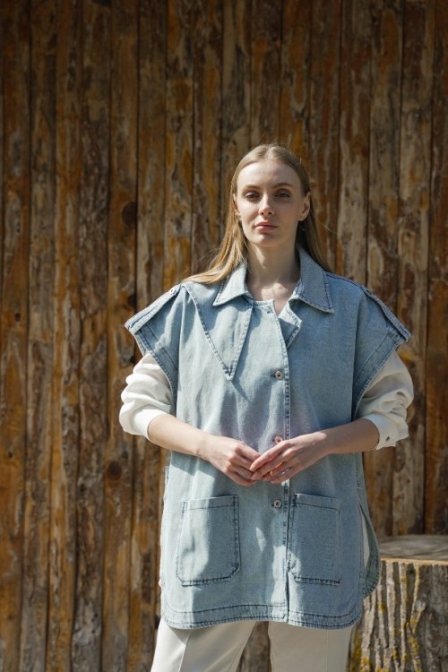 Denim Yelek KZ04-6935