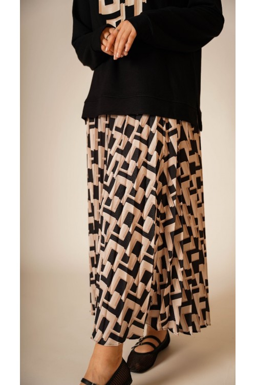 Baskılı Etekli İkili Takım KZ04-5441