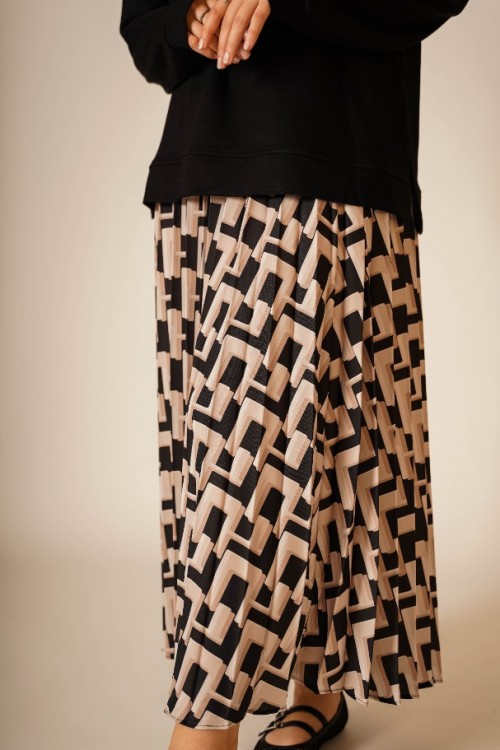 Baskılı Etekli İkili Takım KZ04-5441