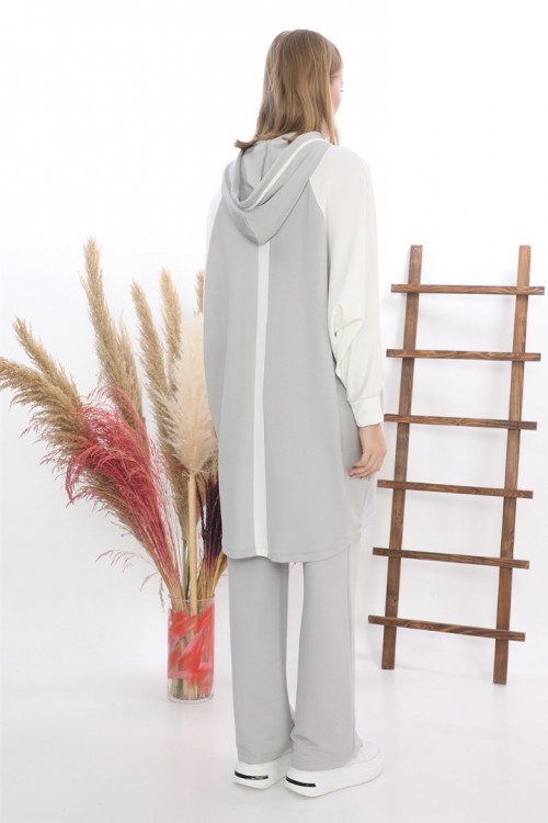 Kapüşonlu Tunik Pantolonlu İkili Takım KZ04-5010-B