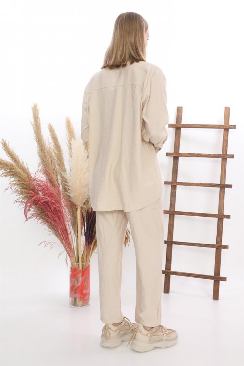  Cebi Taş İşlemeli Tunik İkili Takım KZ04-4232-B