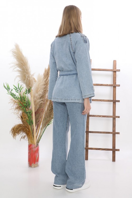 Denim Kot Tunik Ceket KZ04-7101
