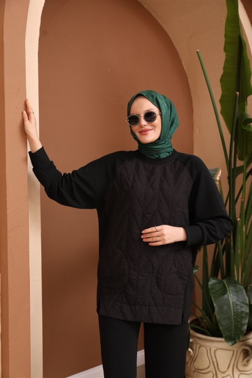 Siyah Önü Kapitone Garnili İkili Takım KZ3-5001