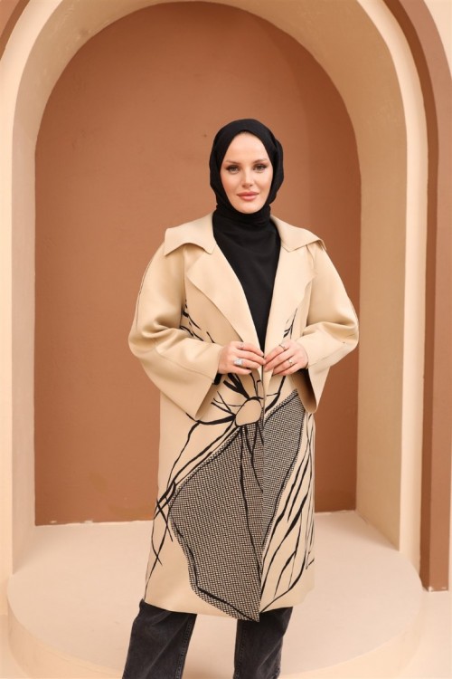 Çiçek Baskılı Giy Çık-Kap KZ3-8001