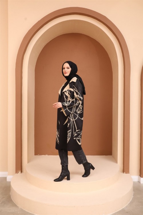 Çiçek Baskılı Giy Çık-Kap KZ3-8002